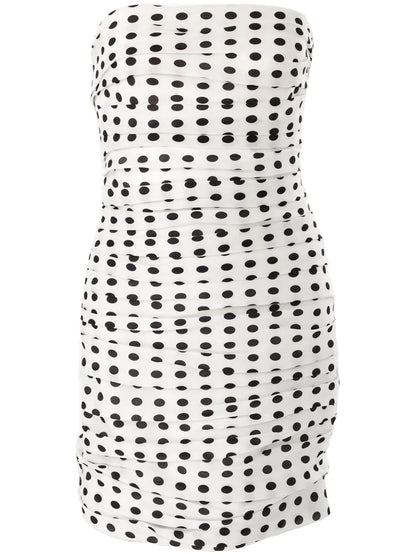Polka-Dot Mini Dress