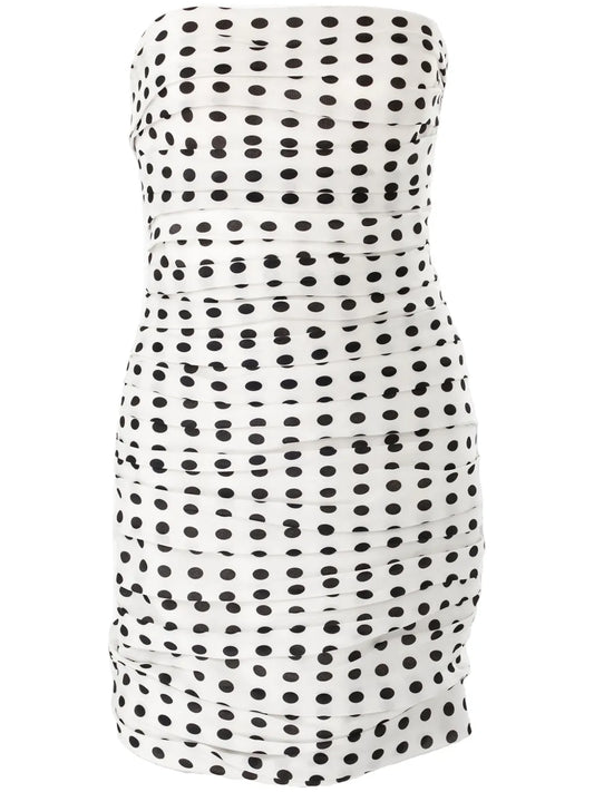 Polka-Dot Mini Dress