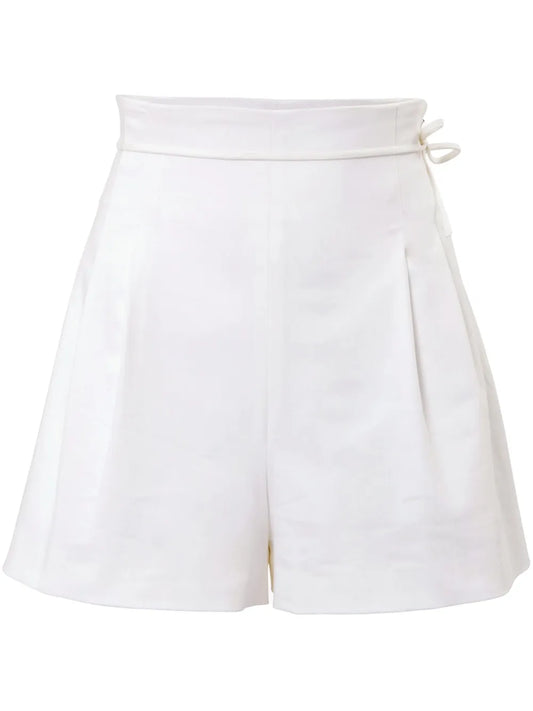 Tie-Detail High-Waisted Shorts