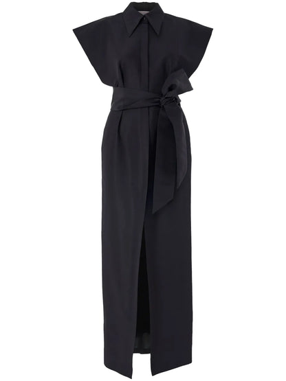 Cap-Sleeve Gown