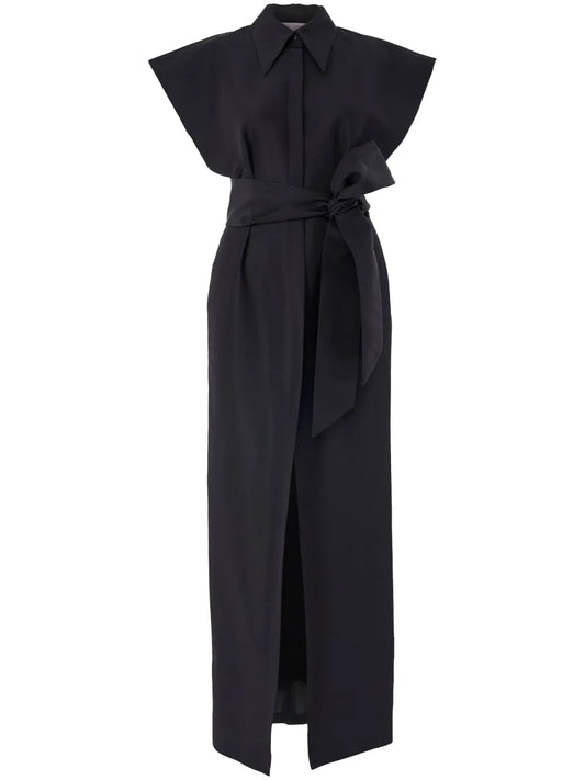 Cap-Sleeve Gown