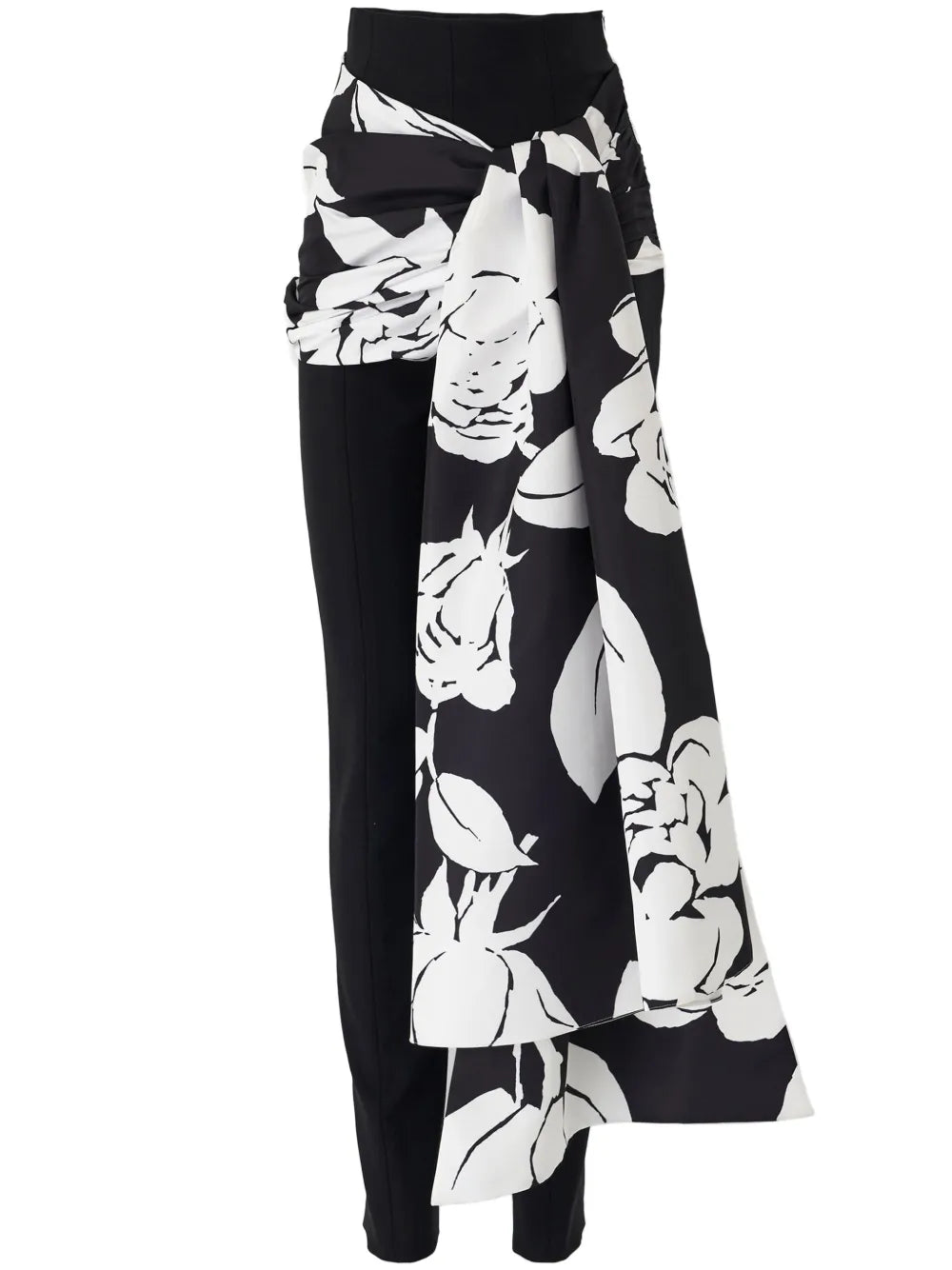 Sash-Detail Skinny Trousers