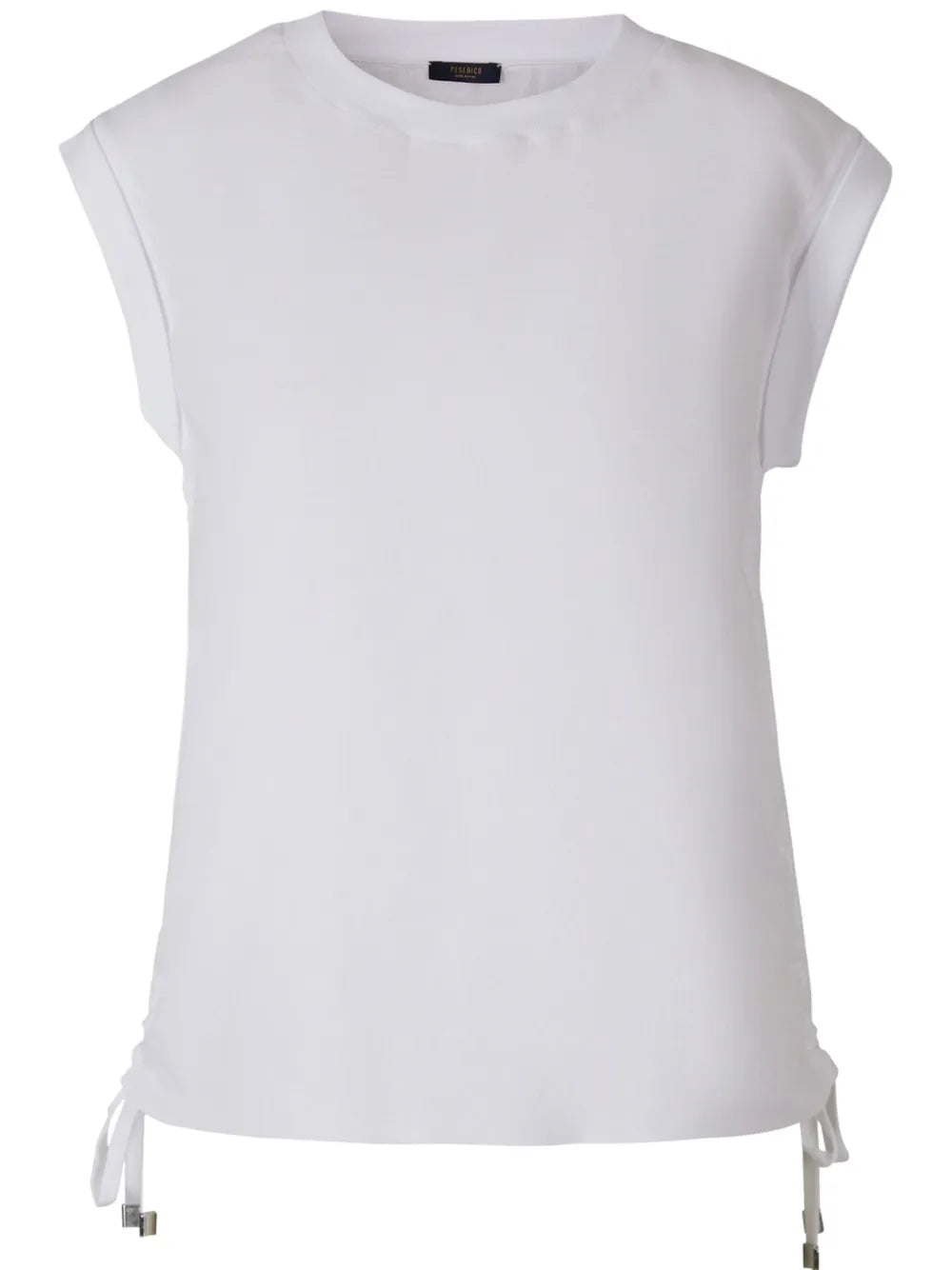 Gathered Cotton T-Shirt