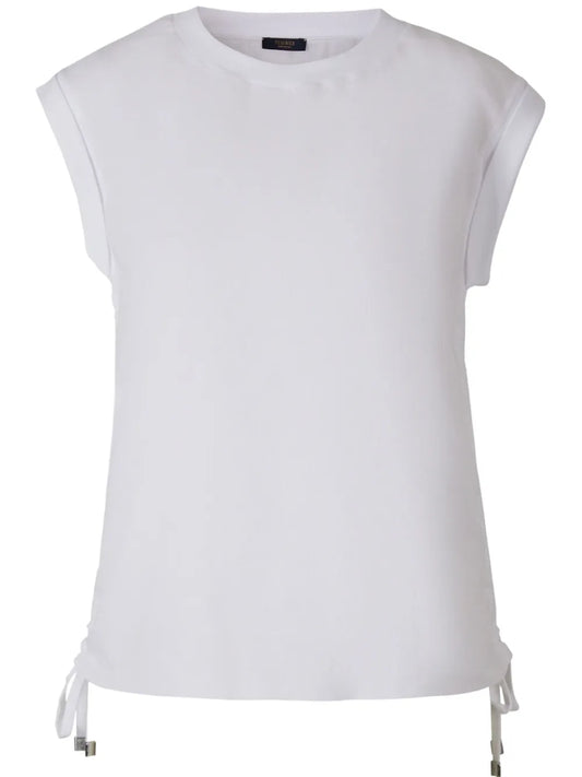 Gathered Cotton T-Shirt