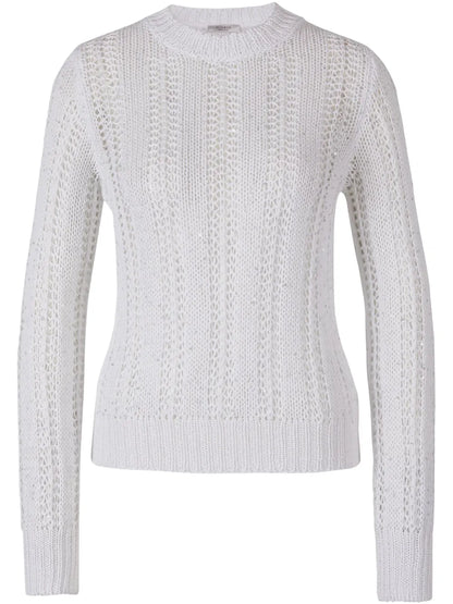 Sequinned Open-Knit Sweater