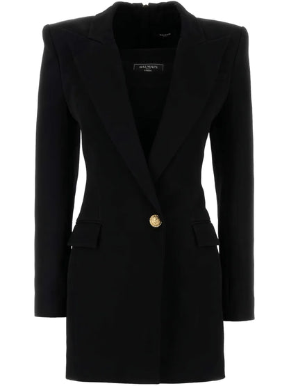 Single-Breasted Blazer Dress