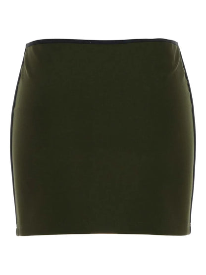 Logo-Embroidered Mini Skirt
