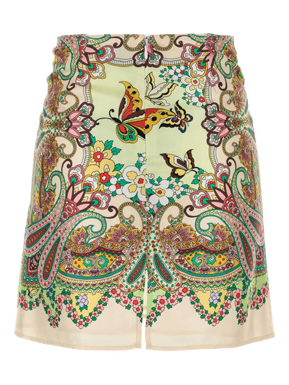 Graphic-Print Mini Skirt