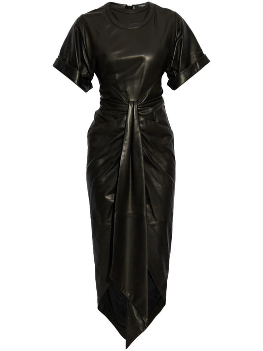 Leather Midi Dress