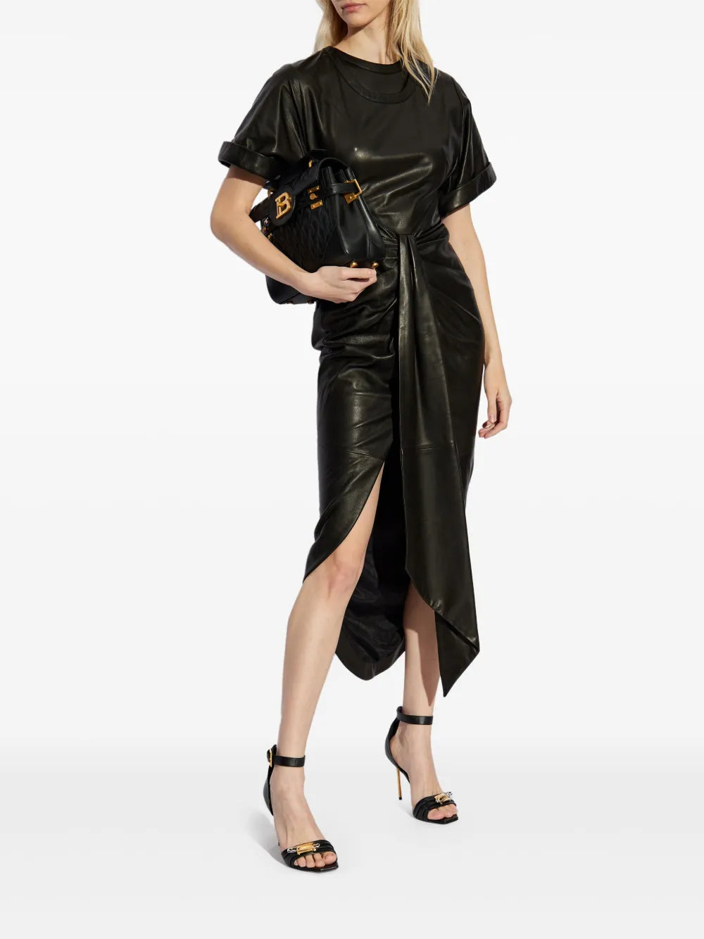 Leather Midi Dress