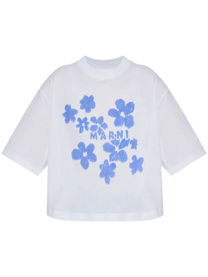 Floral-Motif T-Shirt