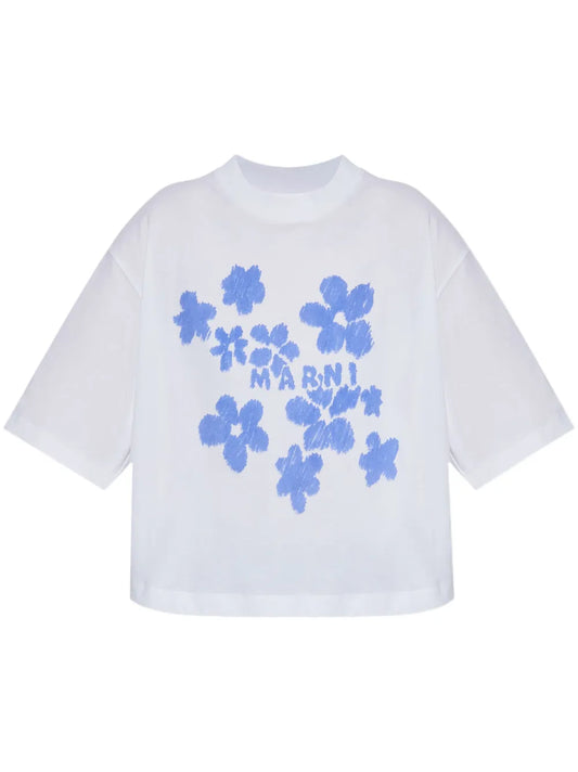 Floral-Motif T-Shirt