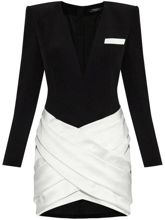 Two-Tone Mini Dress