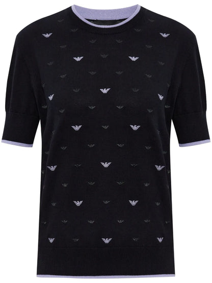 Eagle-Embroidered Top