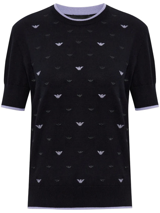 Eagle-Embroidered Top