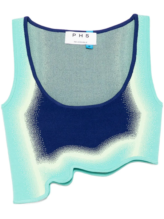 Anise Reversible Wavy Bra Top