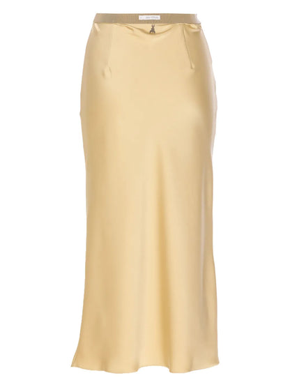 Silk Midi Skirt