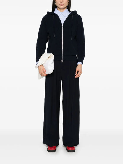 Ribbed-Knit Hoodie