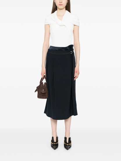 Double-Waistband D-Ring Skirt