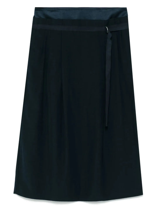 Double-Waistband D-Ring Skirt
