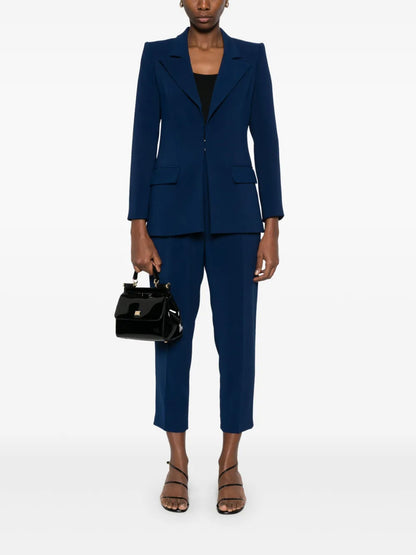 Logo-Detailed Crepe Suit