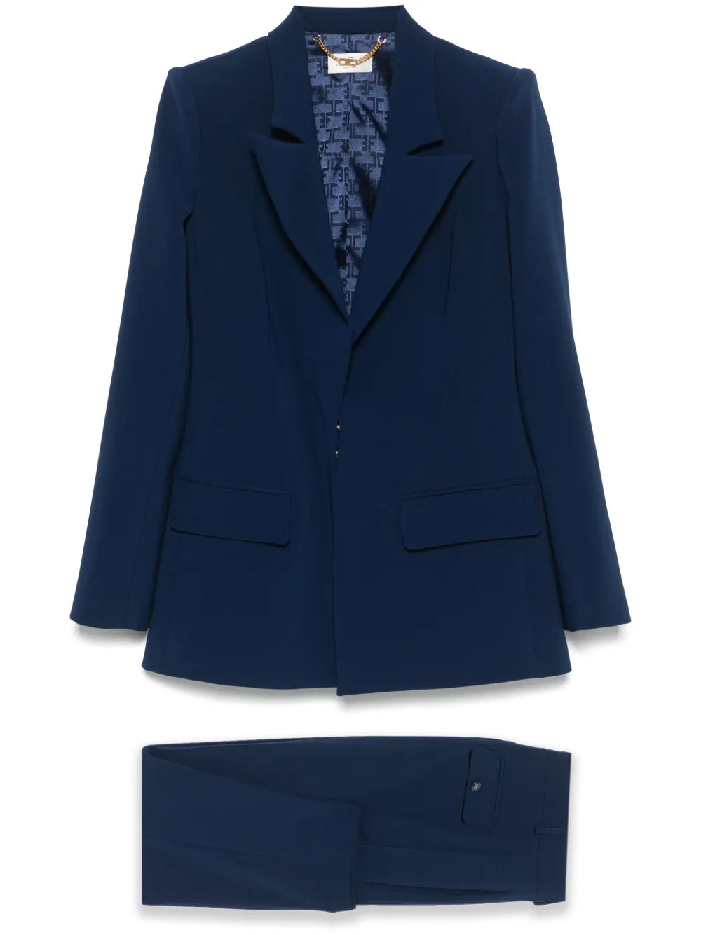 Logo-Detailed Crepe Suit