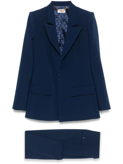 Logo-Detailed Crepe Suit