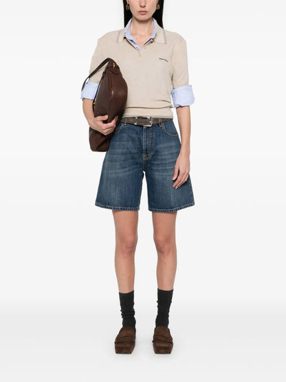 Knitted Polo Top