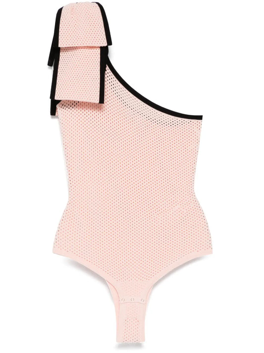 One-Shoulder Mesh Bodysuit