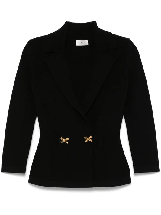 Jewelled Bows Knit Blazer