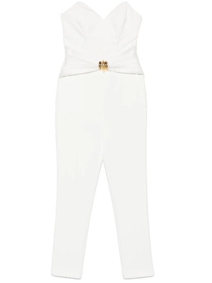 Bow-Detail Crepe Jumpsuit
