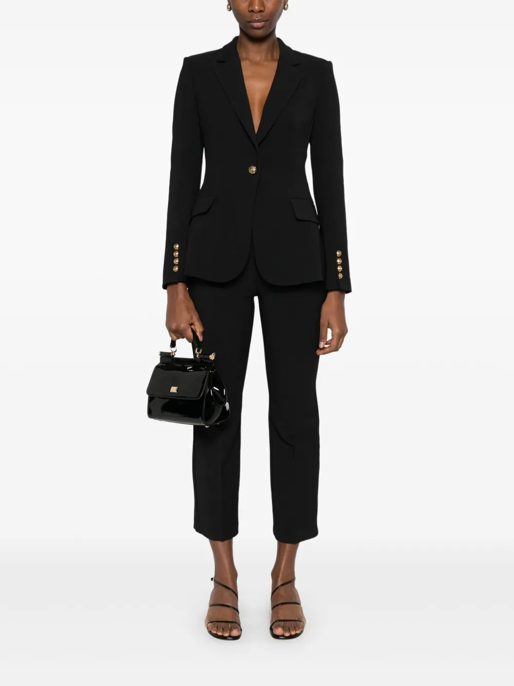 Single-Breasted Crpe Suit