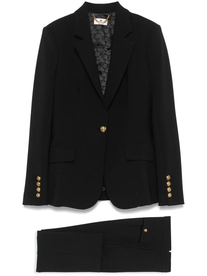 Single-Breasted Crpe Suit