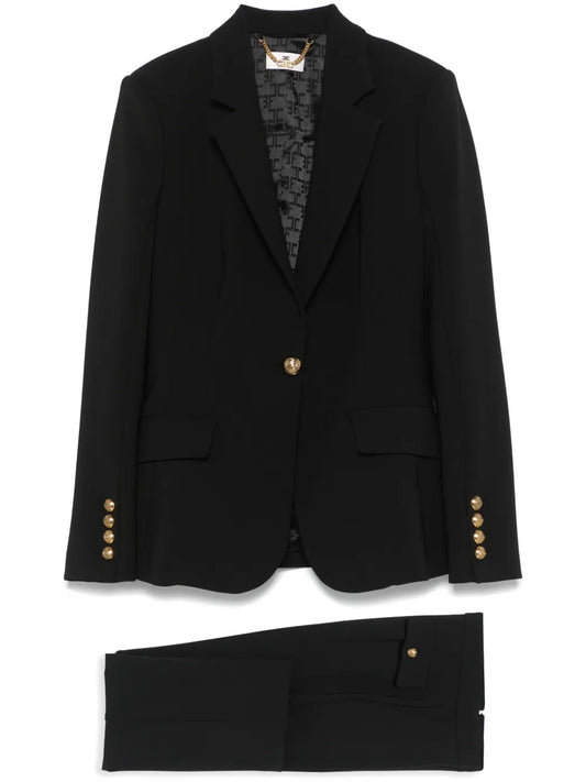 Single-Breasted Crpe Suit