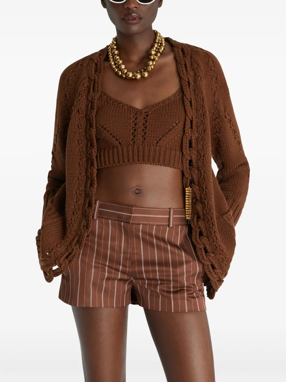 Crystal-Embellished Cardigan