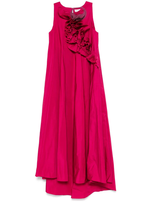 Ruffled-Detail Maxi Dress