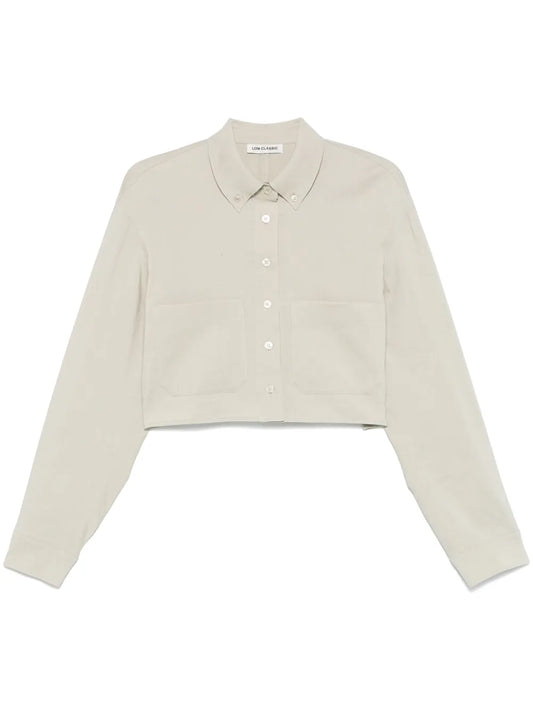 Pocket Cropped Shirt