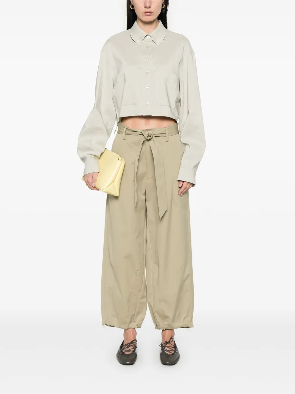 Pocket Cropped Shirt