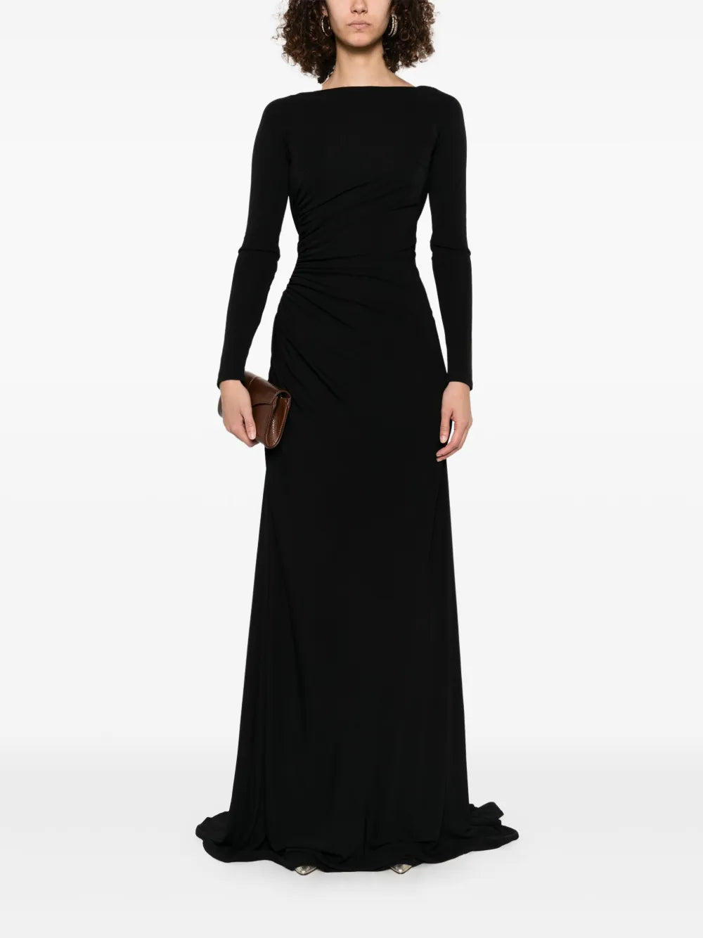 Cowl-Neck Maxi Dress