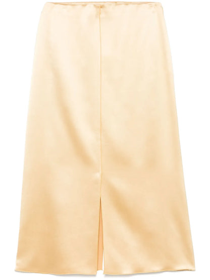 Satined Midi Skirt