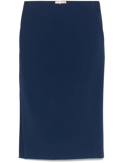 Crepe Midi Skirt