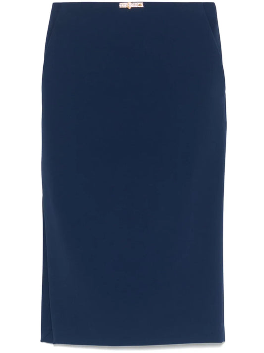 Crepe Midi Skirt