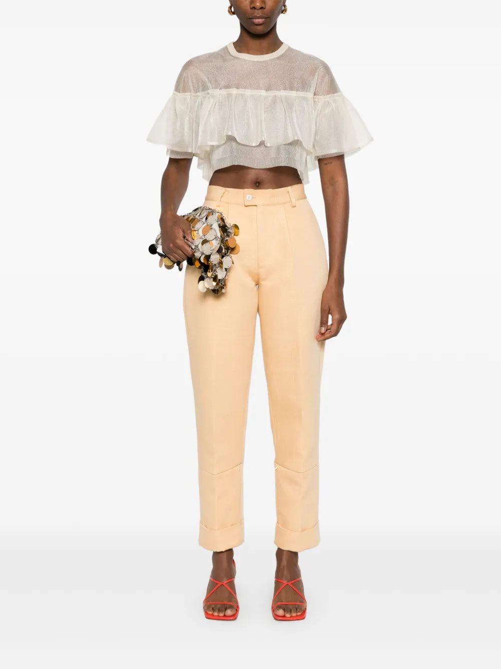 Crepe Crop Top
