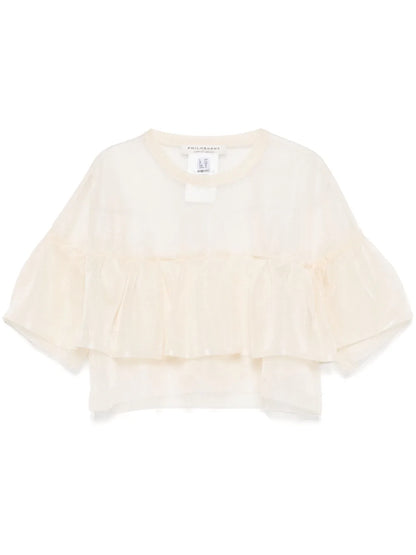 Crepe Crop Top