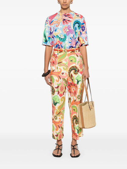 Paisley-Print T-Shirt