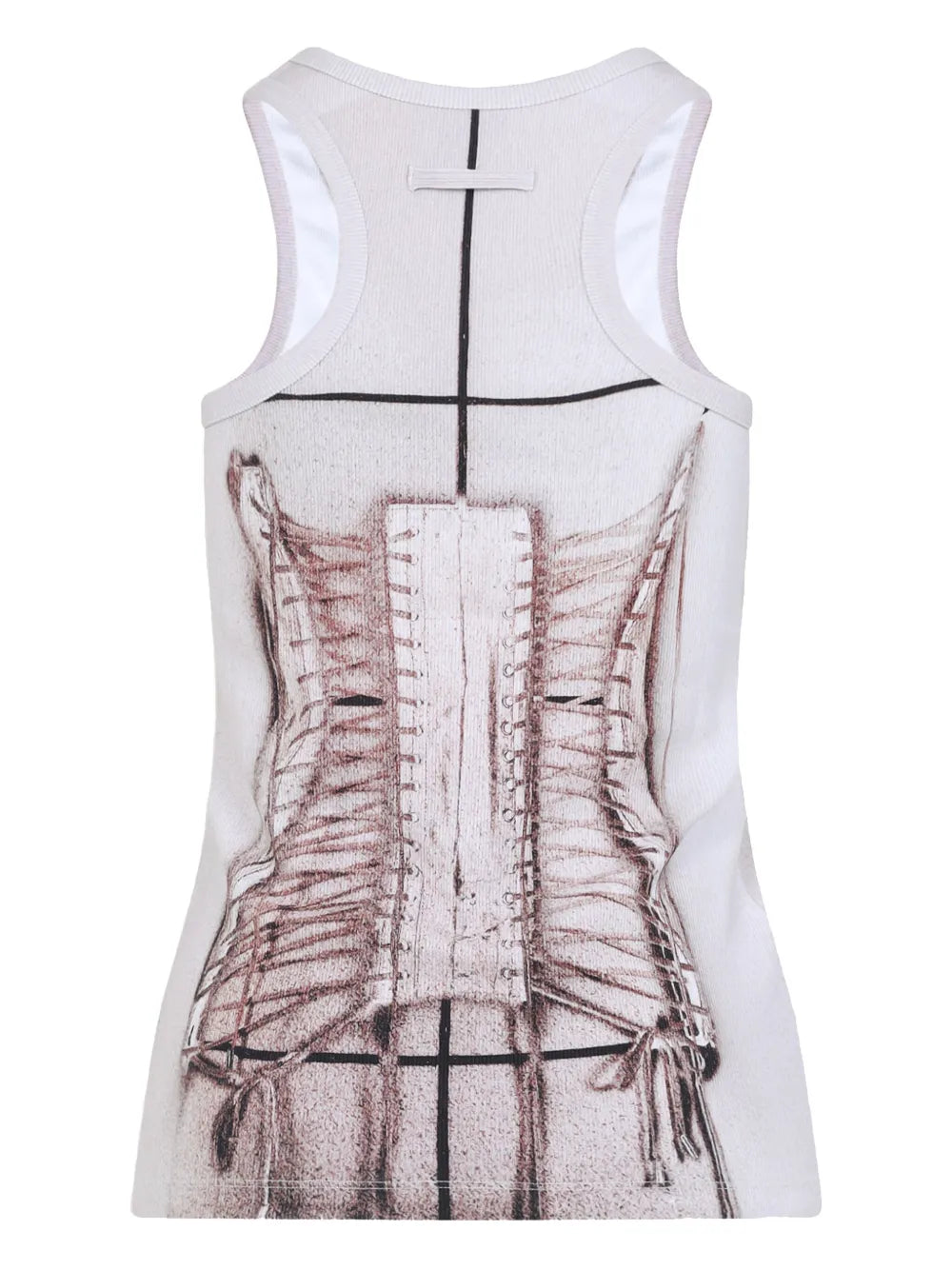 Cage Trompe L'Œil Printed Top