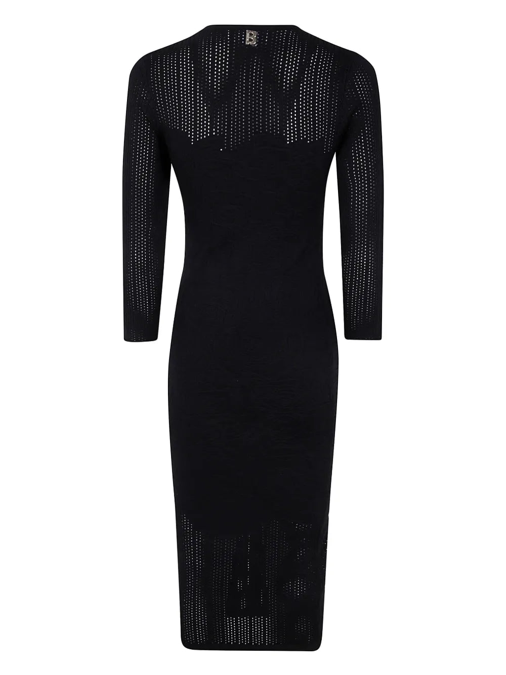 Open-Knit Midi Dress