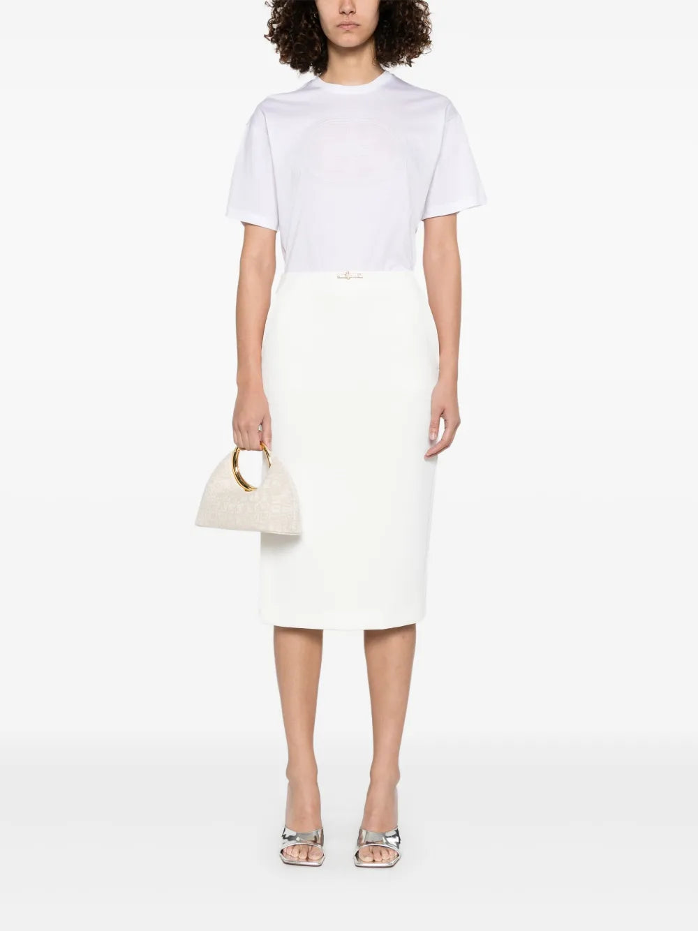 Crepe Midi Skirt