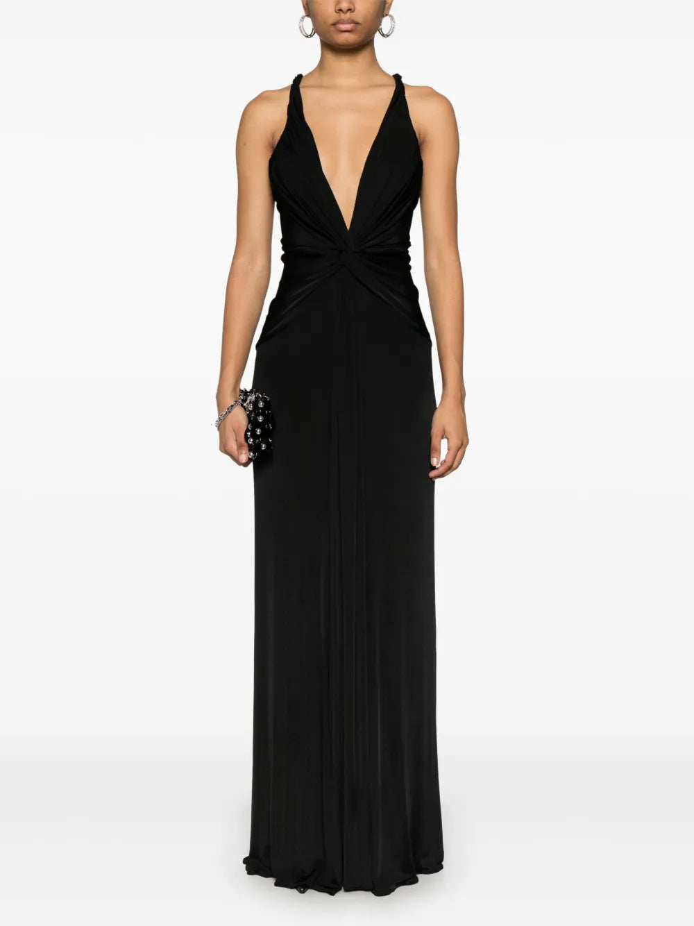 Twist-Detailing Maxi Dress