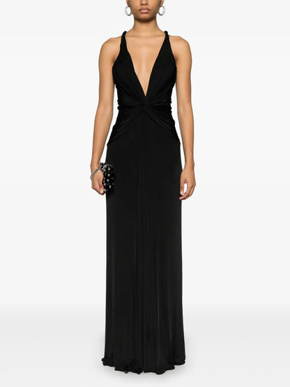 Twist-Detailing Maxi Dress